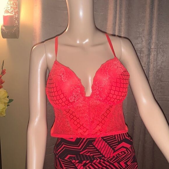 Red Bustier Corset Top - Picture 1 of 6
